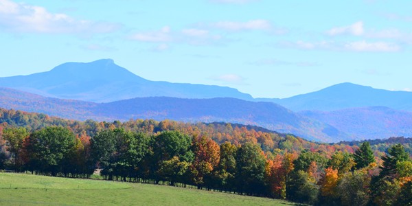 Mountains in Vermont new the Vermont Zen Center