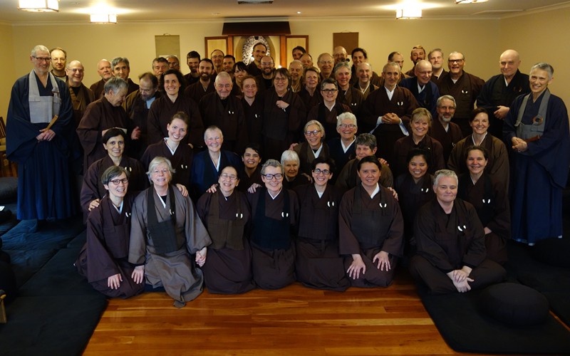 At the end of Rohatsu sesshin at the Vermont Zen Center